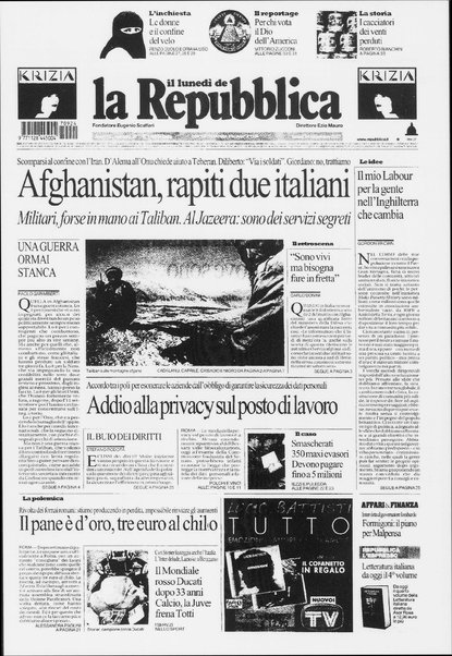 Il lunedì de La repubblica